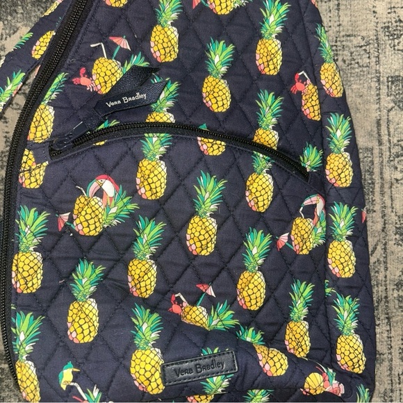 Vera Bradley Black Pineapple Sling Bag - Picture 3 of 4